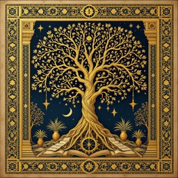 Gk Knowledgetree Free Golden Knowledge Tree Image - Medieval, Illuminated, Manuscript ...