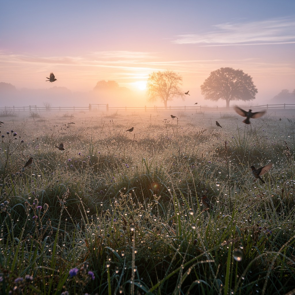 Free Misty Meadow Sunrise Image - Sunrise, Meadow, Morning | Download ...