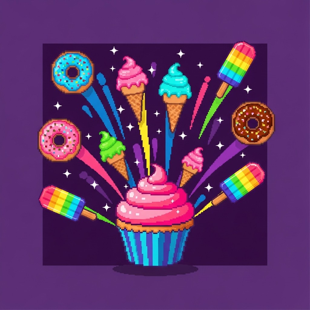 Free Sweet Pixel Explosion Photo - Pixel, Cupcake, Explosion | Download ...