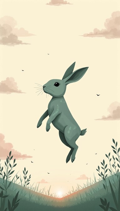 Free Dawn Rabbit Soars Image | Download at StockCake