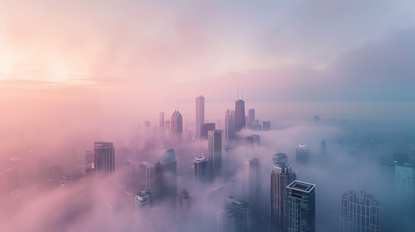 Free Misty Urban Sunrise Image - Cityscape, Mist, Sunrise | Download at ...