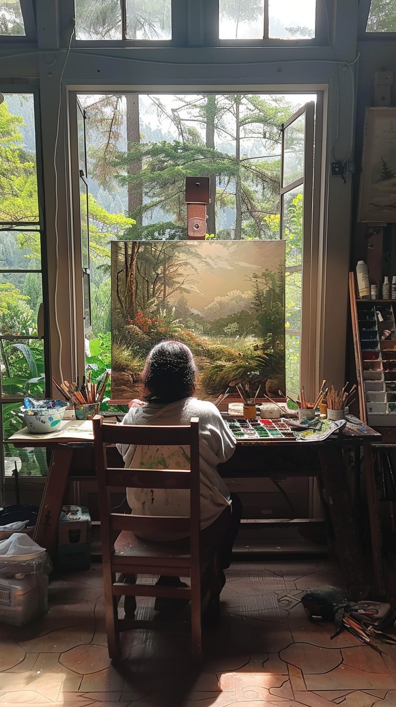 Free Artist's Peaceful Atelier Image - Artist, Studio, Painting ...