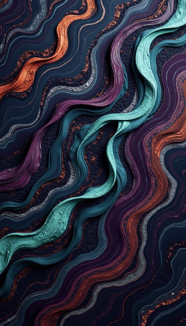 Free Twisted Color Cascade Image - Fluid, Intertwined, Flowing ...