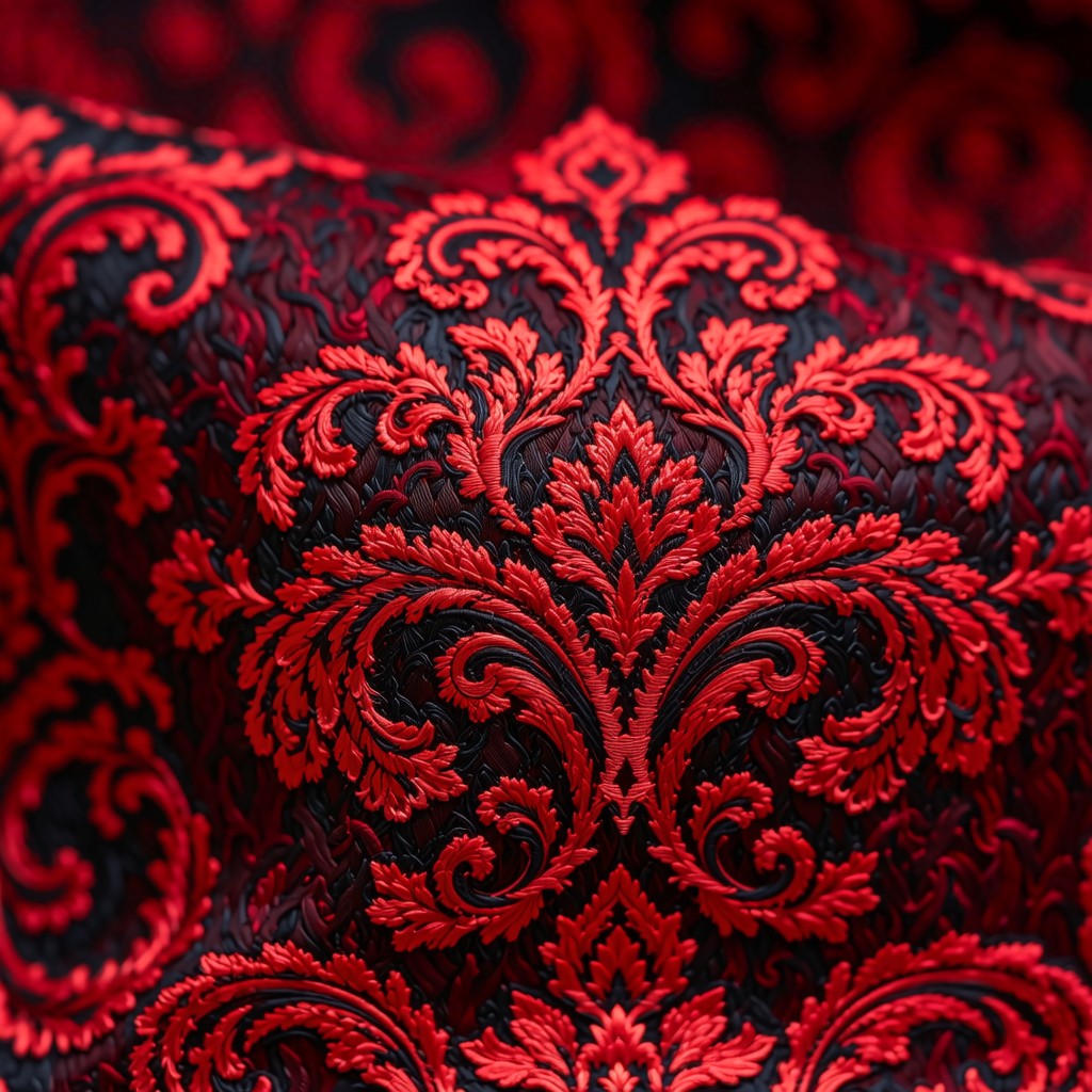Free Luxurious Red Damask Image - Damask, Pattern, Red | Download at ...