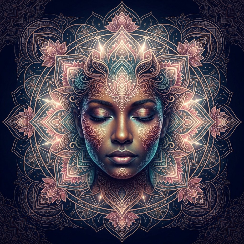 Free Sacred Geometry Portrait Image - Mandala, Meditation, Portrait ...