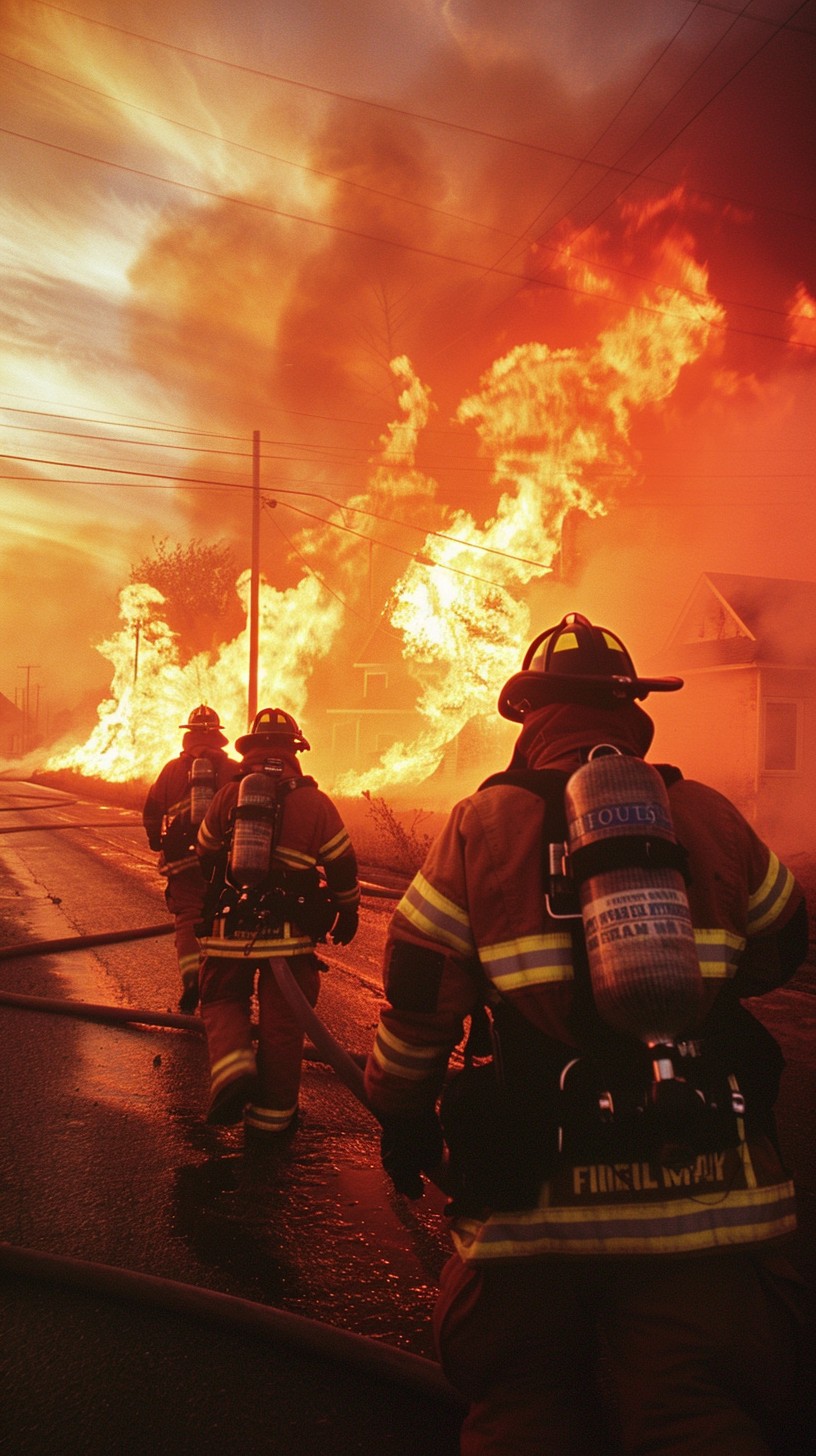 Free Firefighters in Action Image - Firefighters, Flames, Emergency ...
