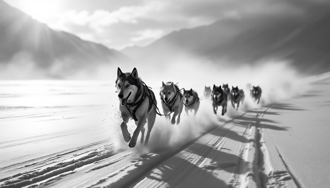 Free Sled Dogs Racing Image - Winter, Snow, Dogs | Download at StockCake
