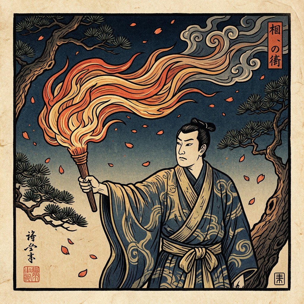 Free Japanese Fire Warrior Image - Ukiyo-e, Woodblock, Japanese ...
