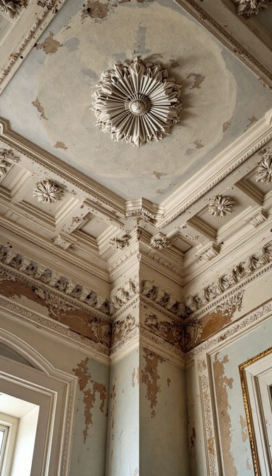 Muted Pattern Ceiling Free Ornate Ceiling Details Image - Molding, Plasterwork, Ceiling ...