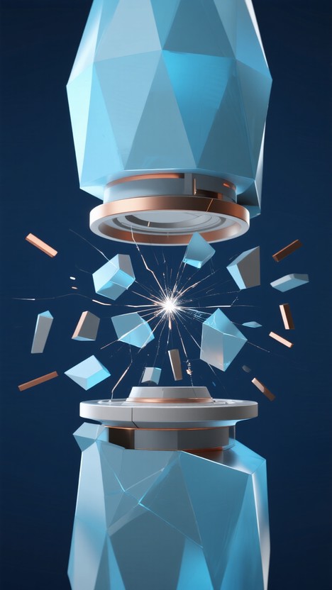 Free Blue Crystal Fragmentation Image | Download at StockCake