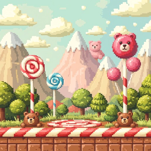 Free Sweet Pixel Paradise Image - Pixel, Candy, Retro | Download at ...
