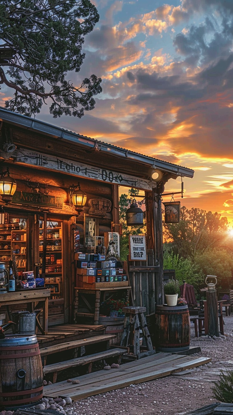 Rustic Chic Store Free Rustic Sunset Store Image - Rustic, Sunset, Store | Download at ...