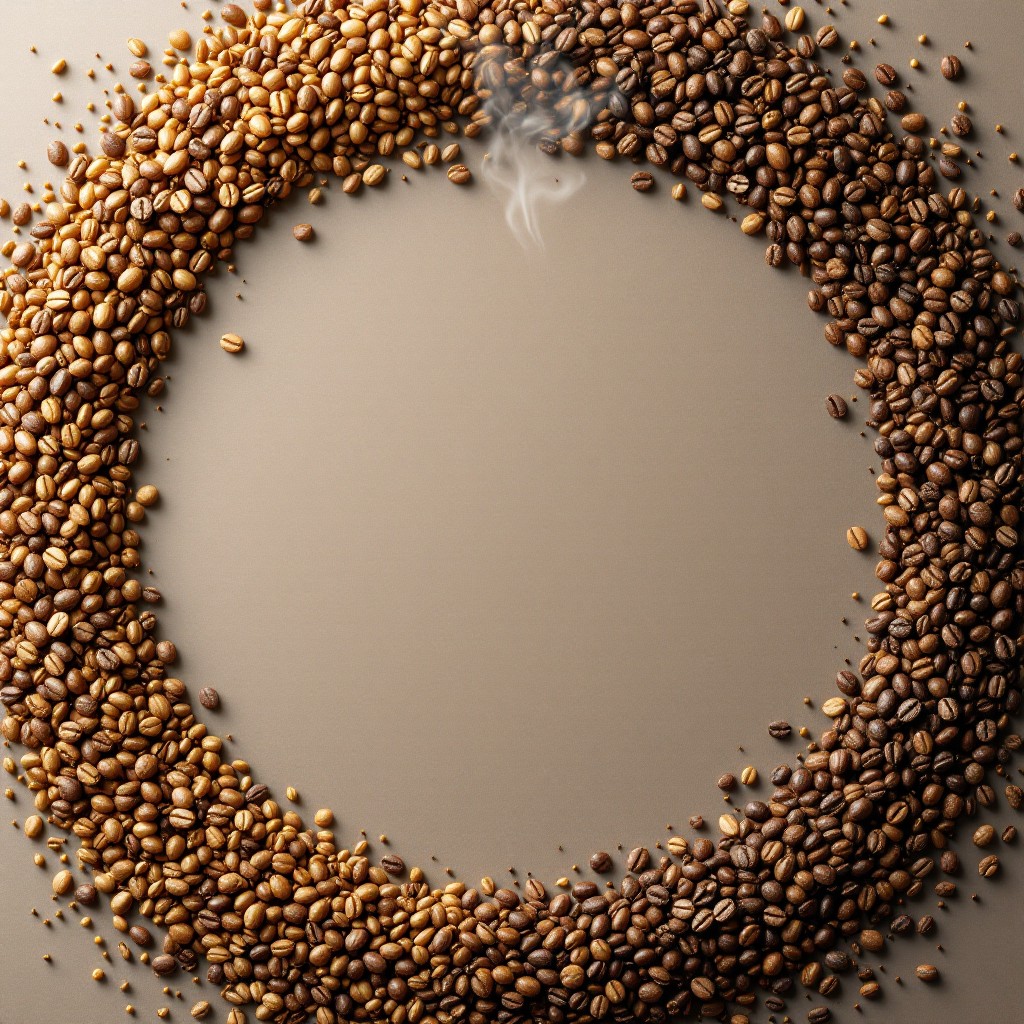 Free Circular Grain Gradient Photo Coffee Beans Wheat Download At