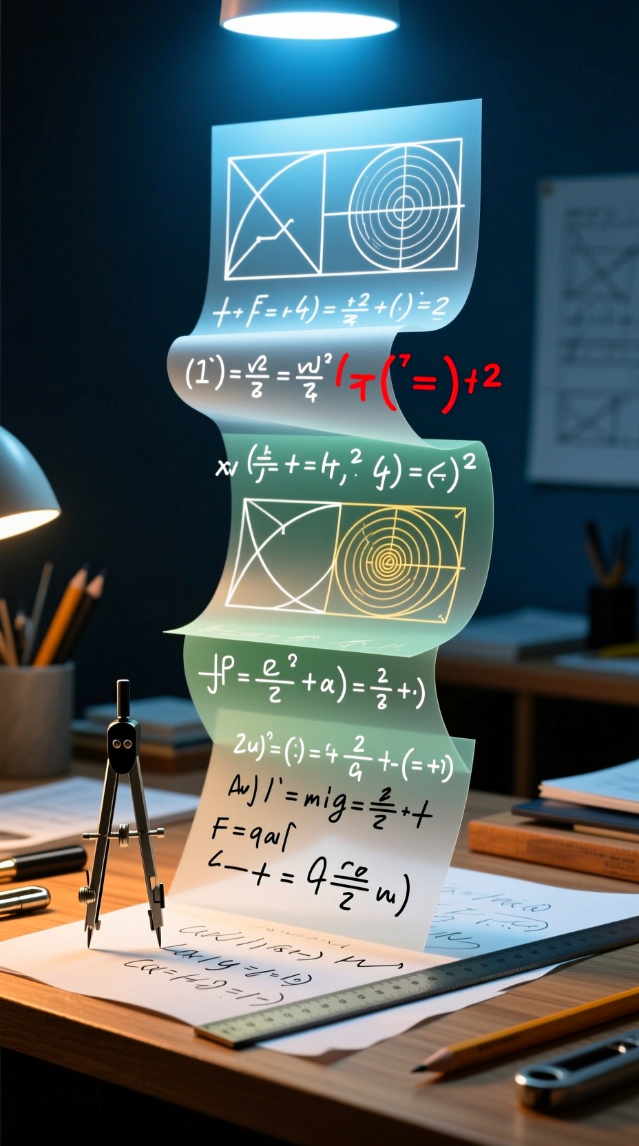 Free Mathematics in Light Photo - Mathematics, Equations, Geometry ...