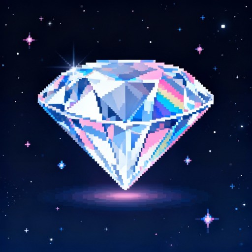 Rotating Pixel Diamond Free Sparkling Pixel Diamond Image - Diamond, Pixel, Art | Download at ...