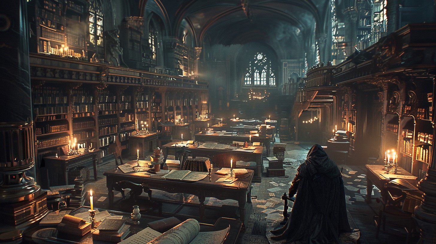 Free Enigmatic Library Encounter Photo - Library, Candles, Mystery ...