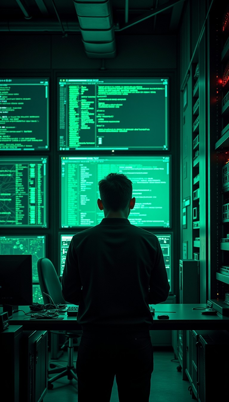 Free Monitoring Green Code Image - Cybersecurity, Hacker, Code ...