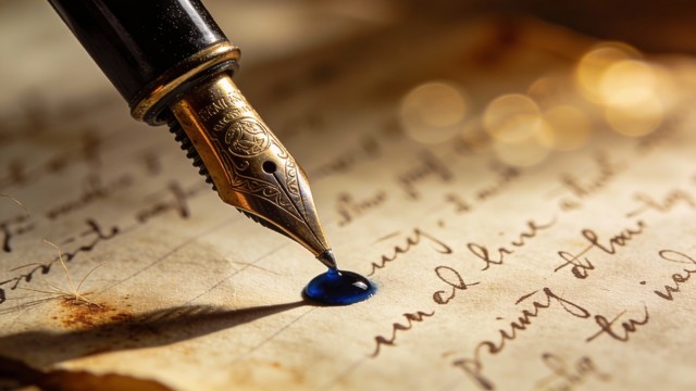 Large Pen Writing Free Pen Meets Paper Image - Handwriting, Writing, Journal | Download ...