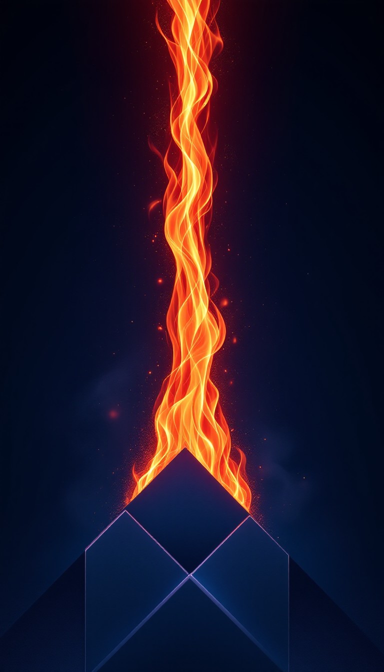 Geometric Fire Line Background Free Geometric Fire Ascends Image - Fire, Geometric, Flame | Download ...