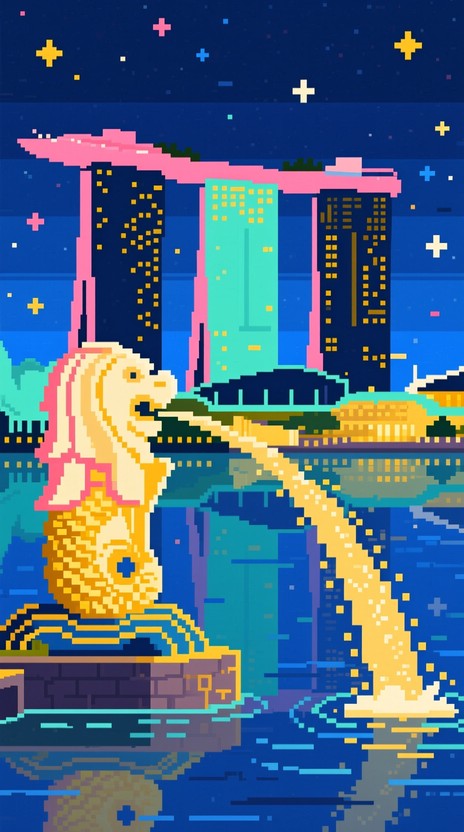 Free Singapore Pixel Paradise Photo - Singapore, Pixel, Art | Download ...