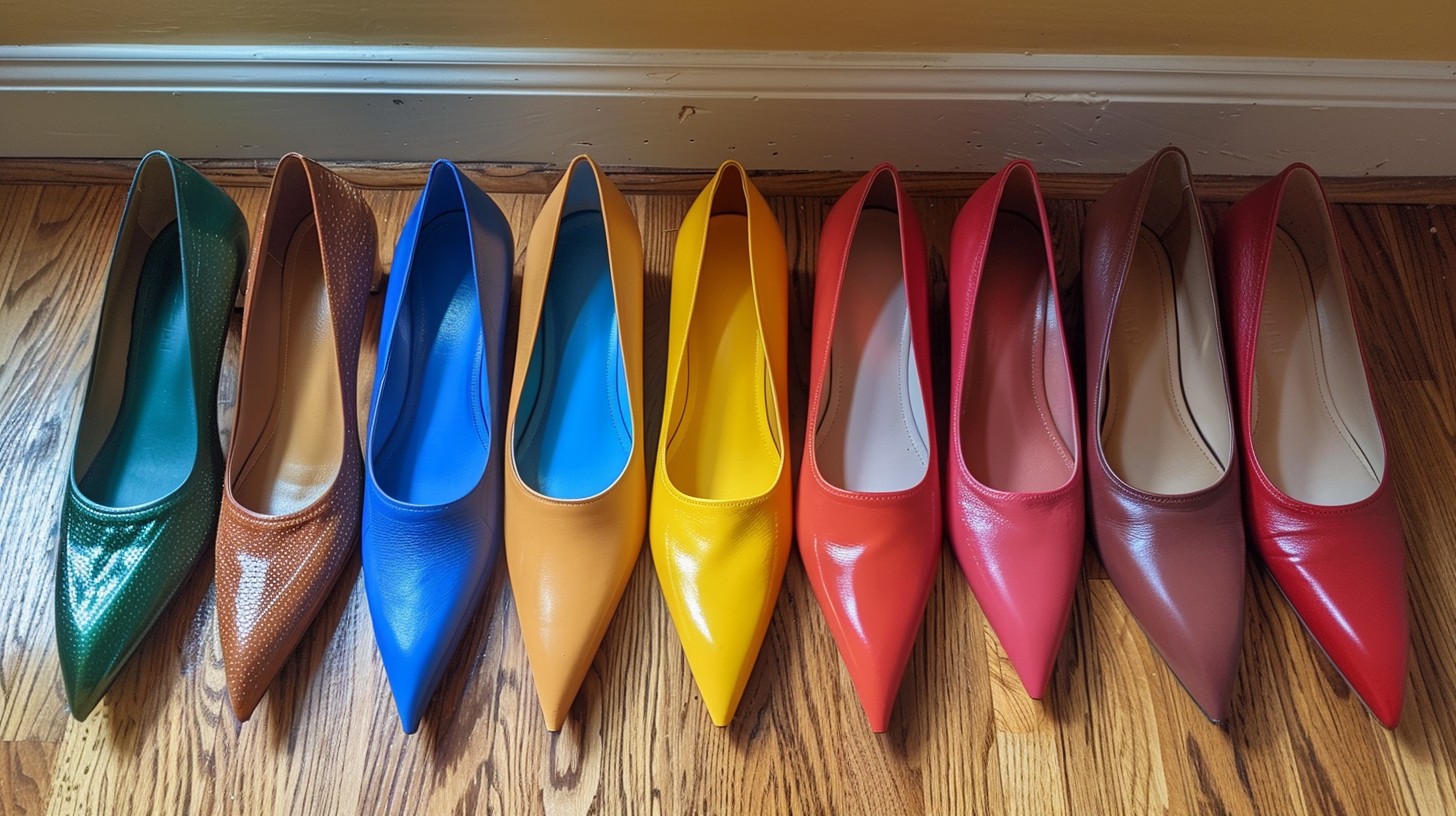 Download Colorful heel lineup Image - Heels, Colorful, Shoes | StockCake