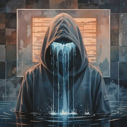 Free Hooded Digital Mystery Image - Watercolor, Hooded, Figure ...