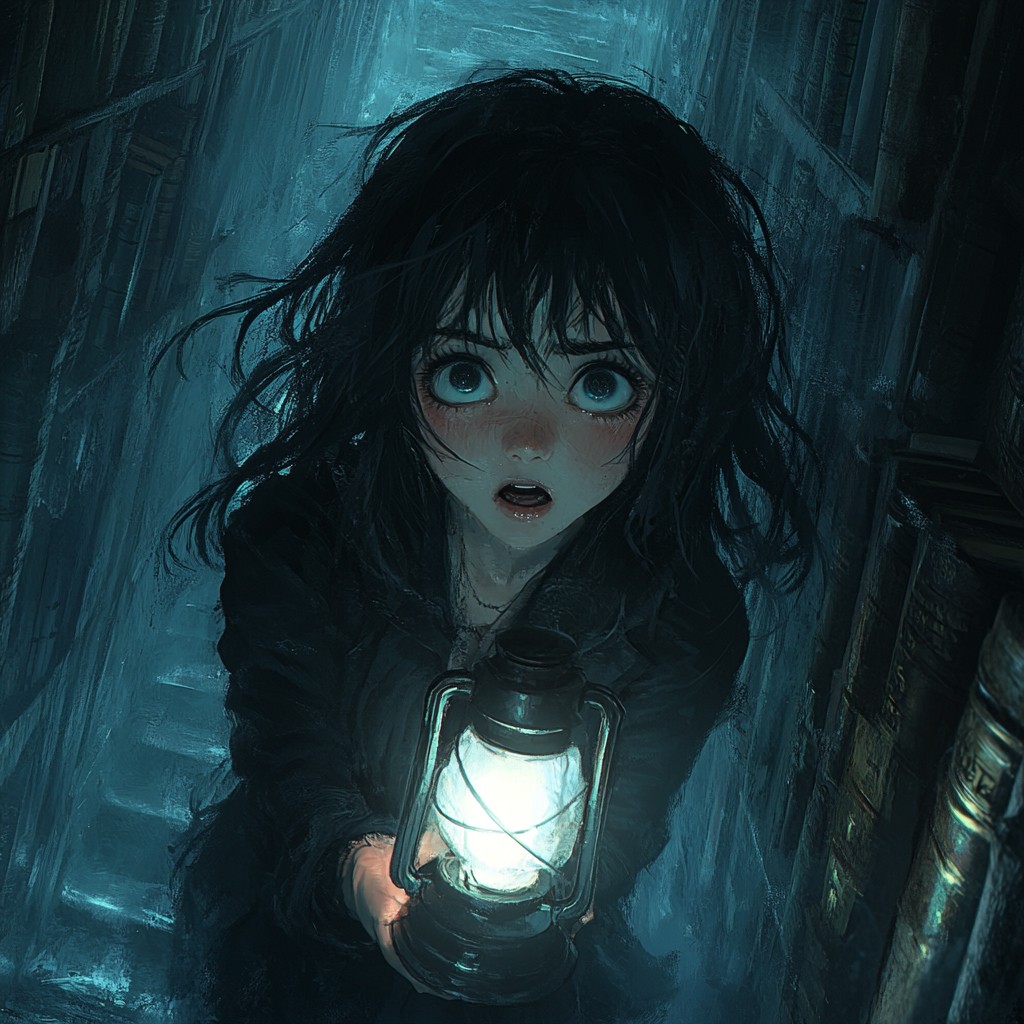 Free Girl holding lantern Image - Girl, Lantern, Dark | Download at ...