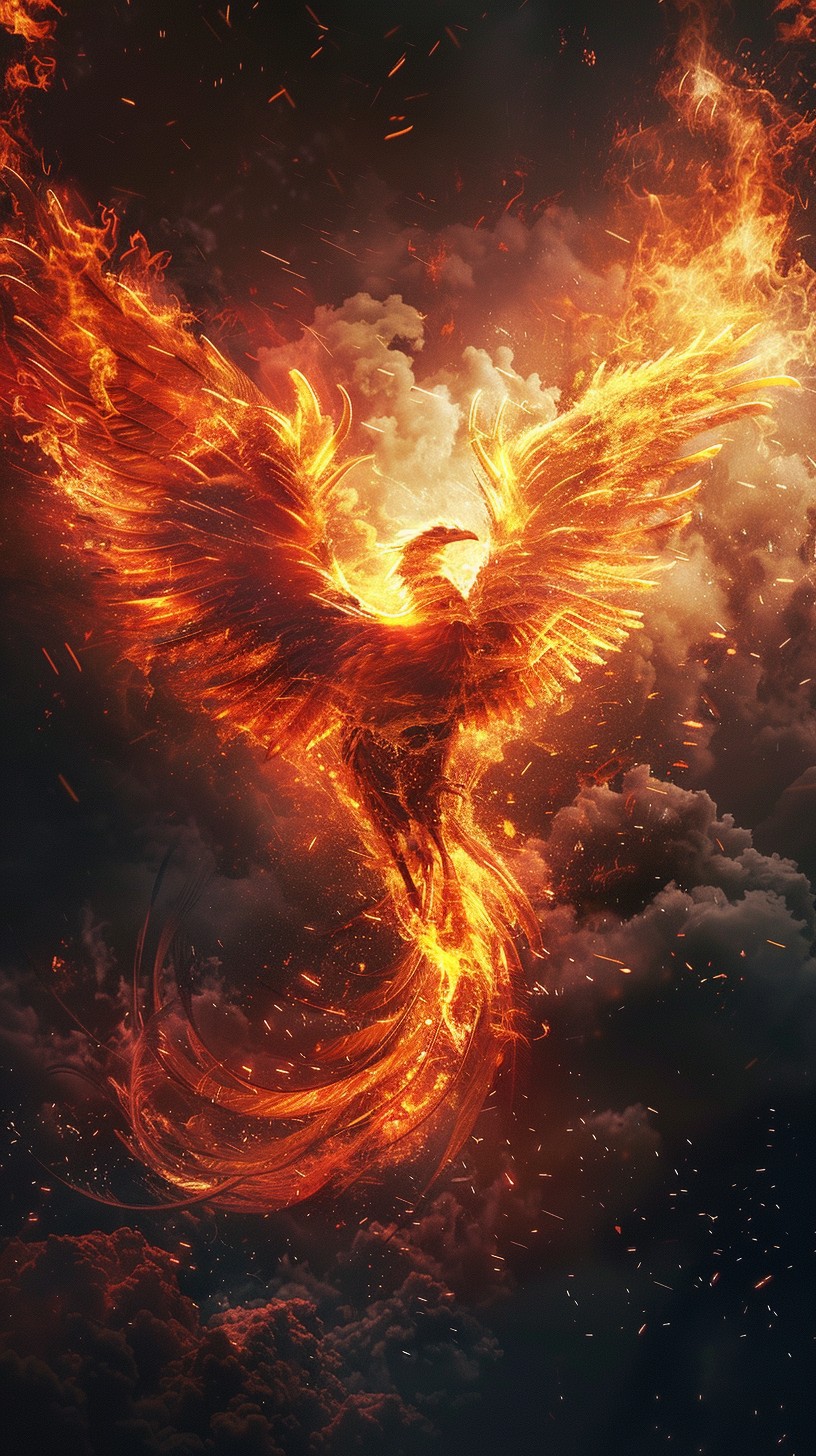 Free Fiery Phoenix Ascends Photo - Phoenix, Fire, Rebirth | Download at ...