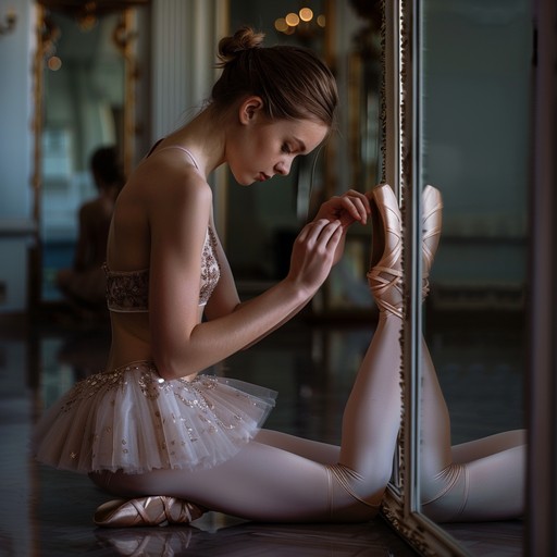 Free Ballerina Preparing Shoes Image - Ballerina, Reflection ...