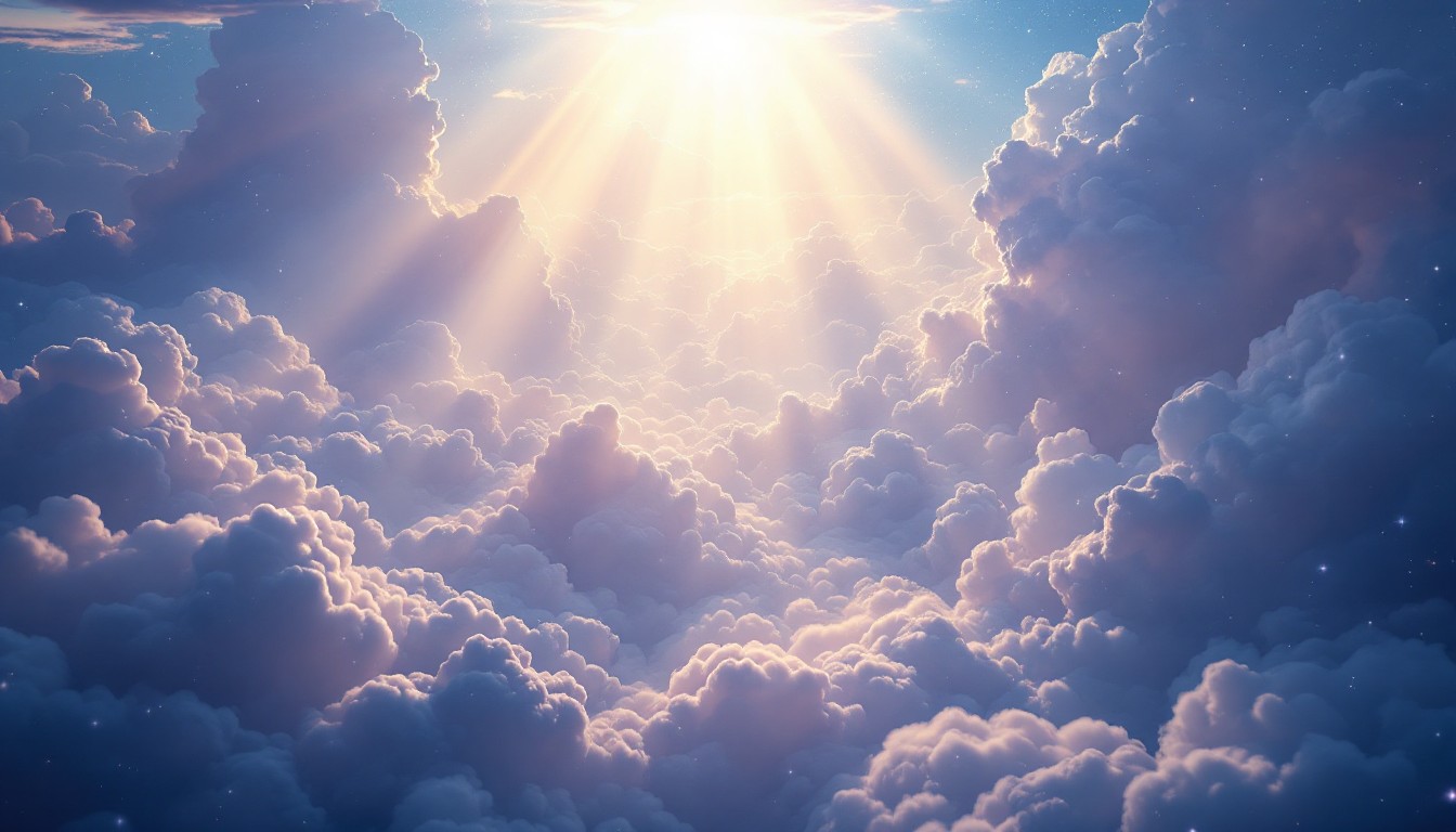 Free Heaven's Golden Light Image - Sunbeams, Clouds, Sky | Download at ...