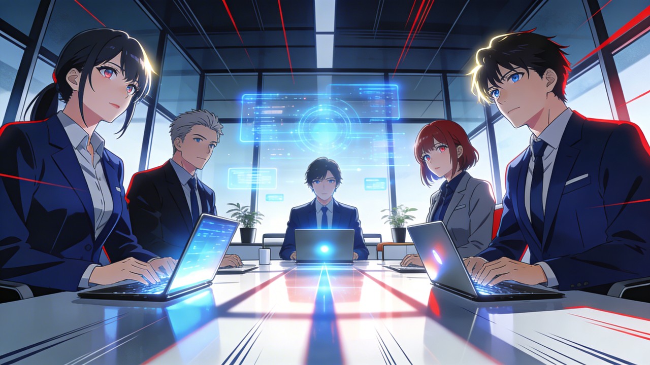 Free Corporate Anime Meeting Image - Anime, Manga, Business | Download ...