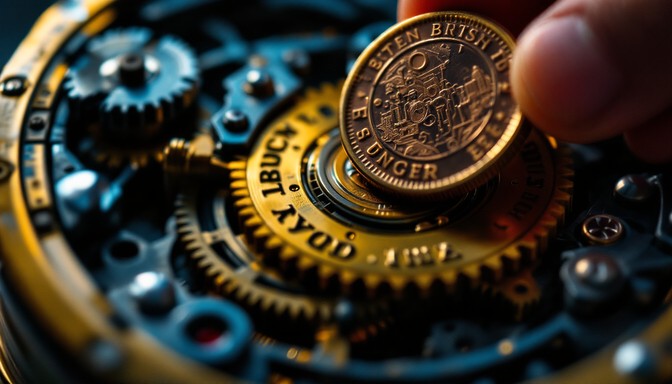 Steel Dynamic Coin Free Mechanical Coin Activation Image - Mechanism, Gears, Mechanical ...