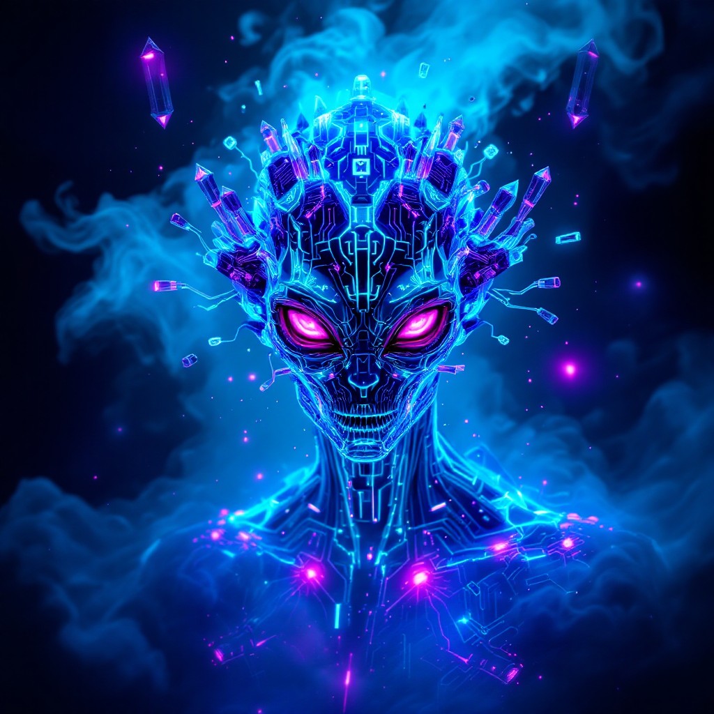 Minecraft Alien Entity Free Luminous Alien Entity Image - Alien, Entity, Cyberpunk | Download ...