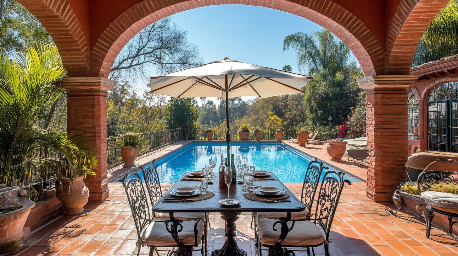 Free Luxurious Poolside Dining Image - Luxury, Dining, Pool | Download ...