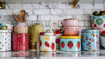 Free Colorful Kitchen Canisters Image - Kitchen, Canisters, Colorful ...