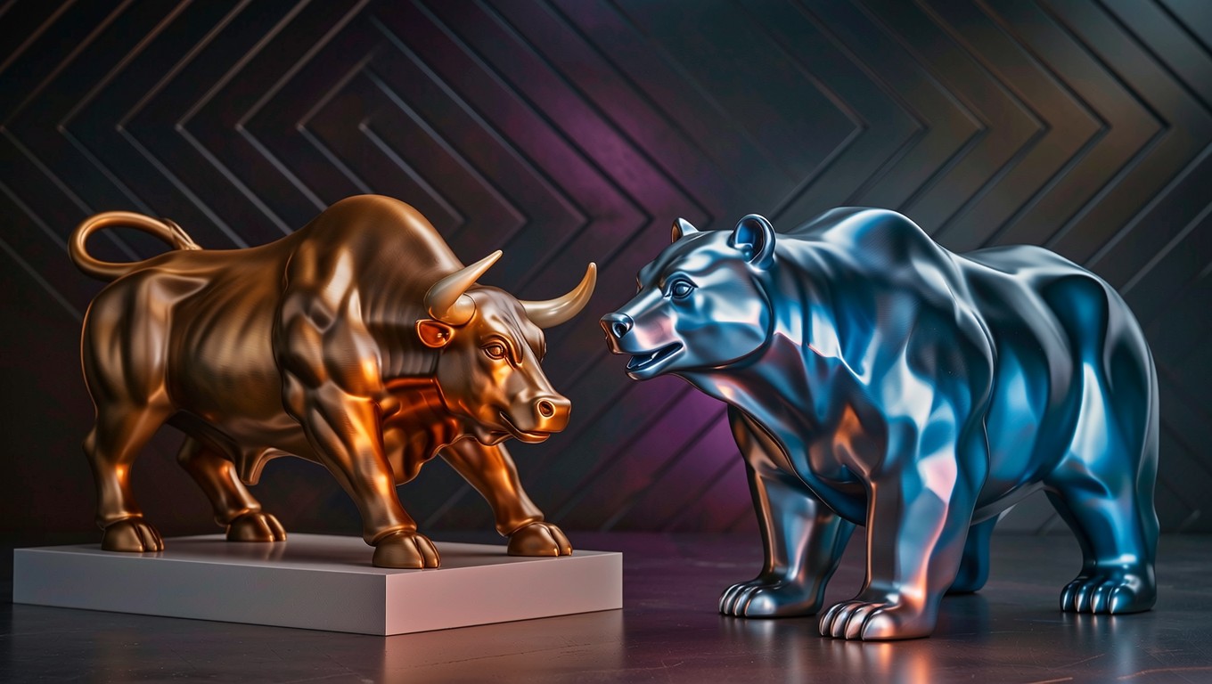Free Bulls Versus Bears Image - Bull, Bear, Metallic | Download at ...