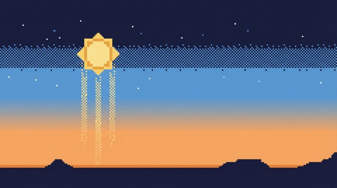 Free Pixel Perfect Sunset Image - Pixel, Sunset, Retro | Download at ...