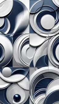 Free Metallic Circular Patterns Image - Circular, Geometric, Patterns ...