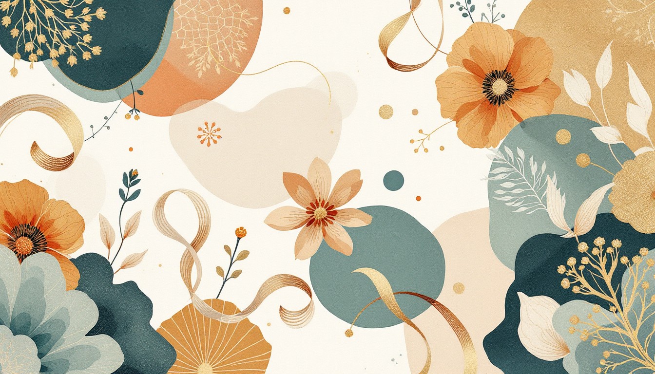 Free Elegant Botanical Abstraction Image - Illustration, Abstract ...