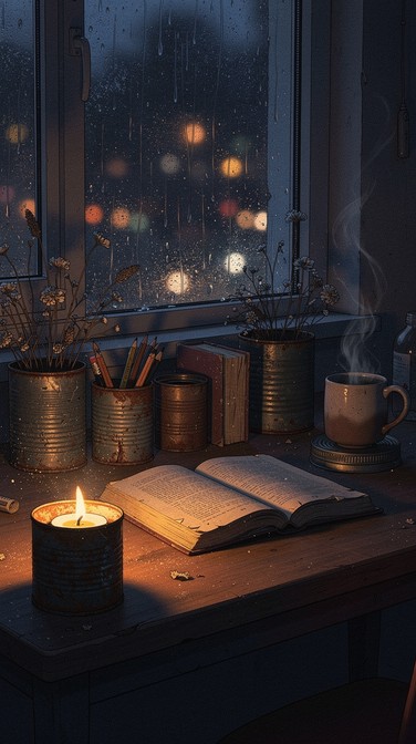 Free Rainy Night Reading Image - Reading, Cozy, Night | Download at ...