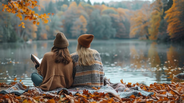Free Autumn relaxation outdoors Image - Autumn, Relaxation, Friends ...