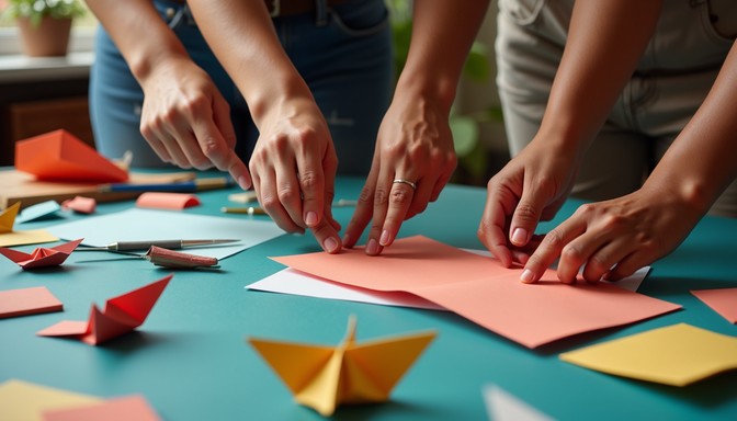 Free Collaborative Paper Crafting Image - Crafting, Origami, Hands ...
