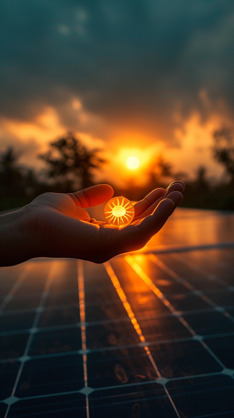 Free Sunset in Hand Image - Sunset, Hand, Solar | Download at StockCake