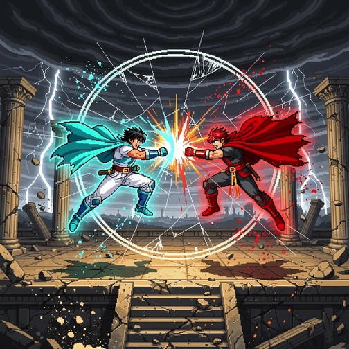Free Epic Pixel Showdown Image - Pixel, Retro, Anime | Download at ...