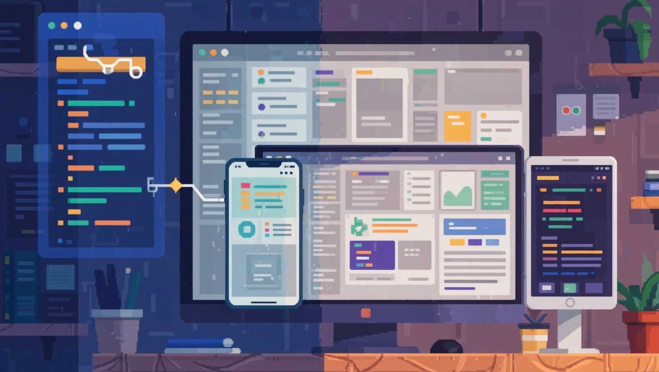 Free Code Becomes Interface Image - Pixel-art, Illustration ...