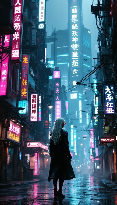 Free Cyberpunk Elf Vision Image - Cyberpunk, Elf, Fantasy | Download at ...