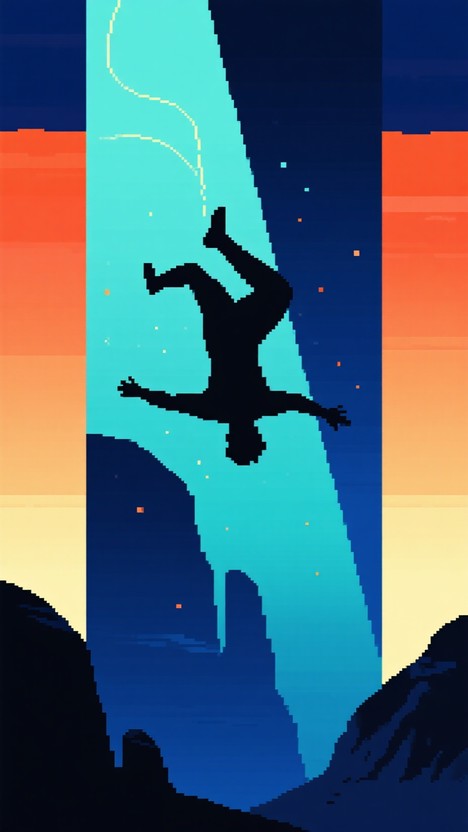 Free Silhouette Midair Leap Image | Download at StockCake