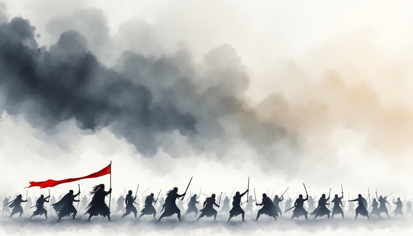 Free Epic Battle Scene Image - Battle, Warriors, Watercolor | Download ...