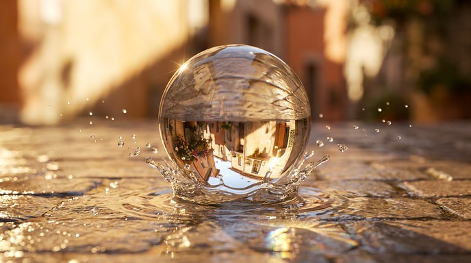 Free Golden Water Sphere Image - Droplet, Water, Mediterranean ...