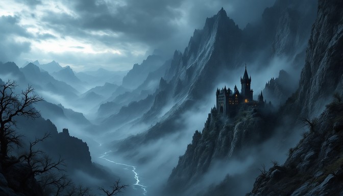 Free Stormy Gothic Scene Image - Castle, Storm, Lightning | Download at ...